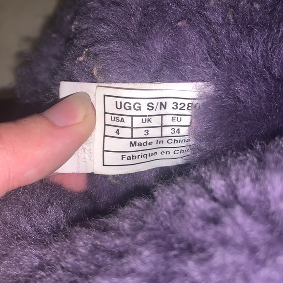 Kid’s Purple Bailey Bow Uggs - Picture 7 of 7